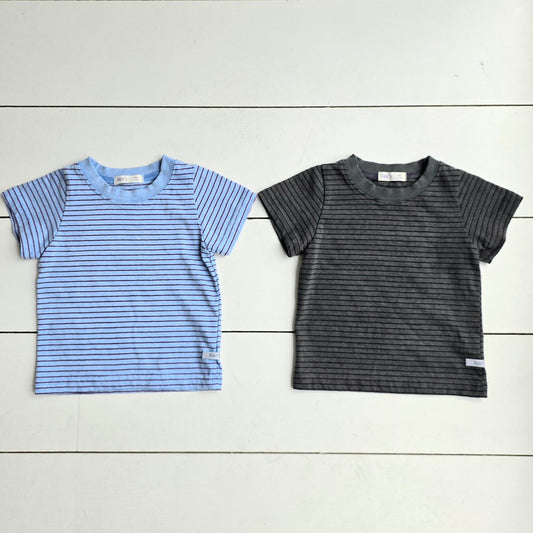 Toddler SS26 Pigment Dyed Stripe Short Sleeve Top (2-7y) - 2 Colors - AT NOON STORE