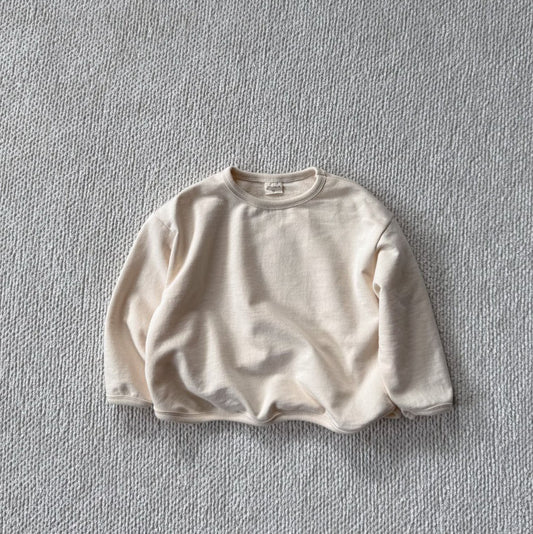 Baby/Toddler Bella F25 Curved Hem Long Sleeve Top (6m-6y) - Ivory - AT NOON STORE