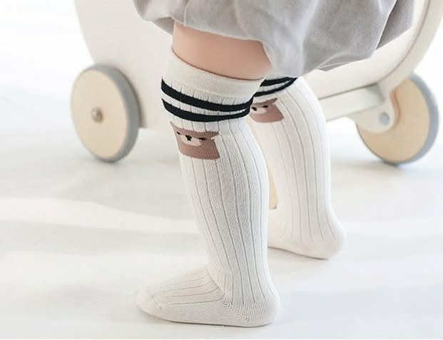 Baby Bear Knee Socks (0-3y) - Ivory - AT NOON STORE