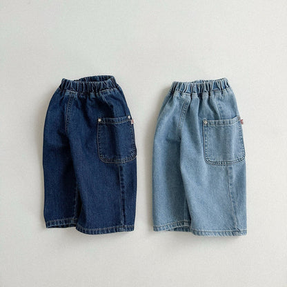 Toddler F25 Side Pocket Denim Pull-on Pants (10m-4y) - 2 Colors - AT NOON STORE