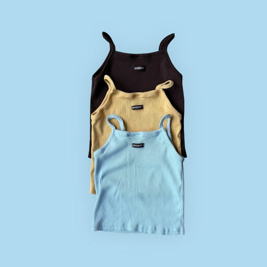 Toddler SS26 Ribbed Tank Top (1-7y) - 3 Colors - AT NOON STORE