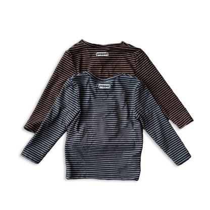 Toddler W25 Stripe Long Sleeve Top (1-7y) - 2 Colors
