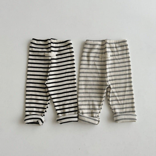 Kids Stripe Waffle Leggings (0-5yrs) - 2 Colors - AT NOON STORE