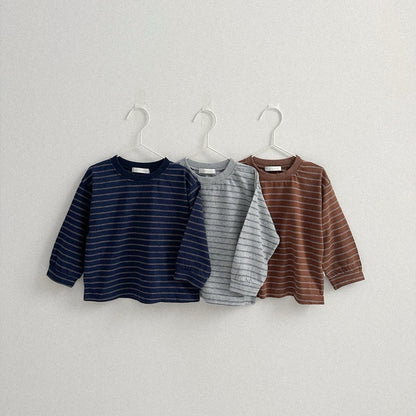 Toddler W25 Stripe Long Sleeve Shirt (10m-4y) - 3 Colors - AT NOON STORE