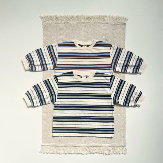 Toddler F25 Multicolor Stripe Long Sleeve Top (1-7y) - 2 Colors