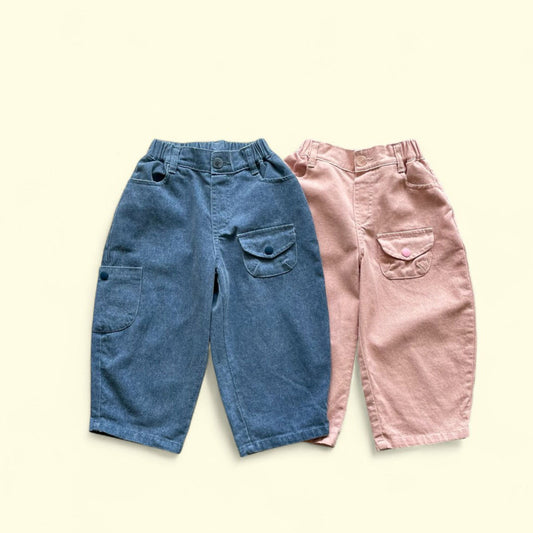 Toddler F25 Garment Dyed Pocket Pants (3-7y) - 2 Colors - AT NOON STORE