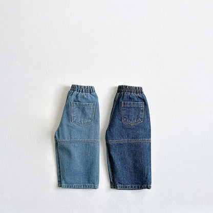 Toddler F26 Stitch Detail Denim Pants (2-9y) - 2 Colors