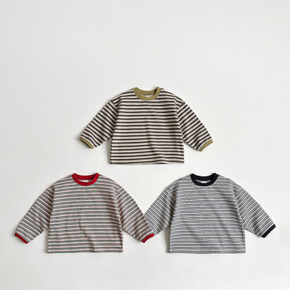 Toddler F26 Multi Stripe Long Sleeve Top (2-9y) - 3 Colors