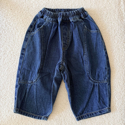 Toddler F26 Stitch Detail Denim Pants (1-7y) - Blue