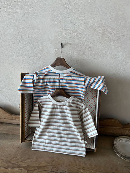 Kids Lala Long Sleeve Stripe Top (1-6y) - 2 Colors - AT NOON STORE