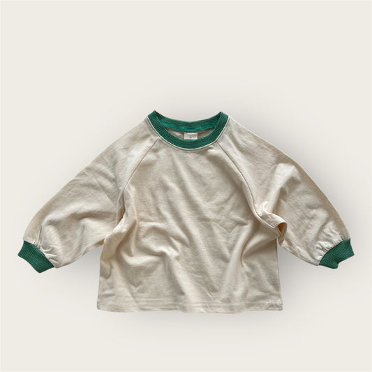 Toddler SP26 Raglan Long Sleeve Top (2-7y) - Cream
