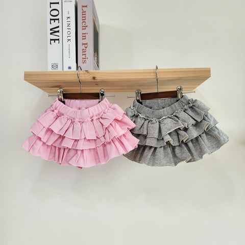 Toddler Ruffle Skirted Shorts (1-7y)- 2 Colors