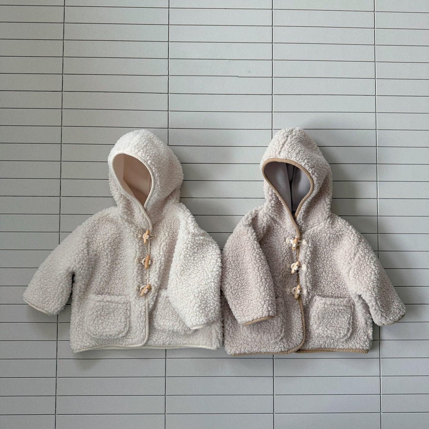 Baby Bella W25 Sherpa Hooded Pocket Duffle Jacket (6m-3y) - 2 Colors