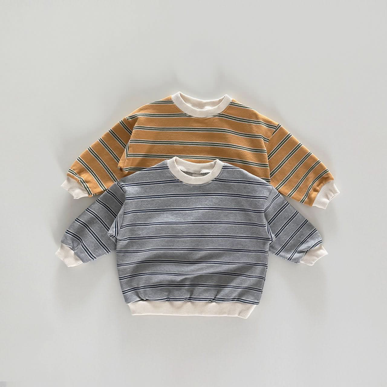 Toddler S25 Stripe Basic Sweatshirt (12m-10y) - 2 Colors - AT NOON STORE