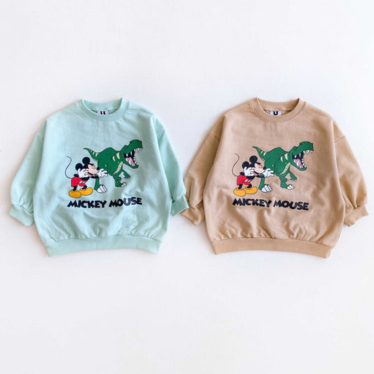 Toddler Mickey and Dinosaur Sweatshirt (2-6y) - 2 Colors - AT NOON STORE