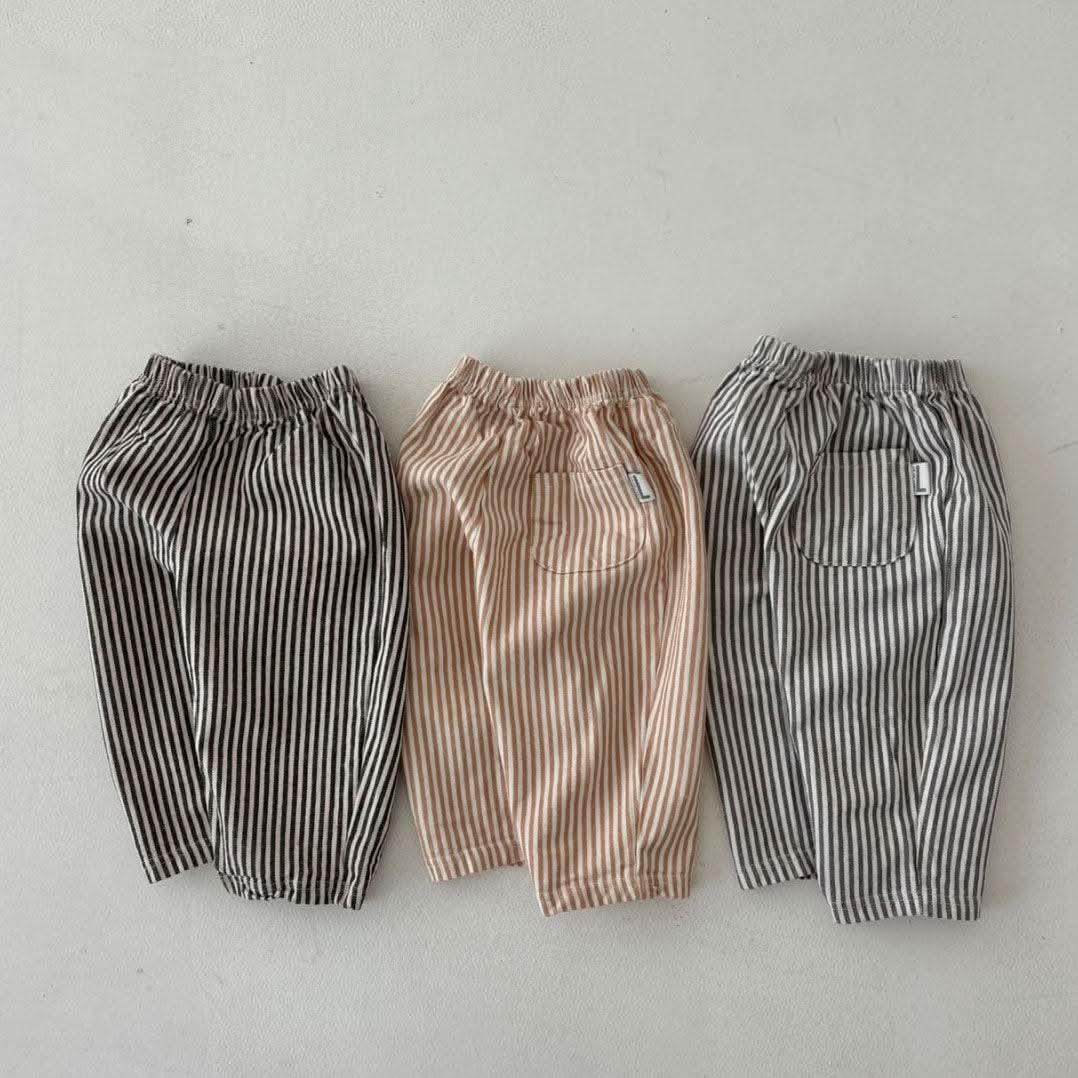 Toddler Land S25 Stripe Pull On Pants (1-6y) - 3 Colors - AT NOON STORE