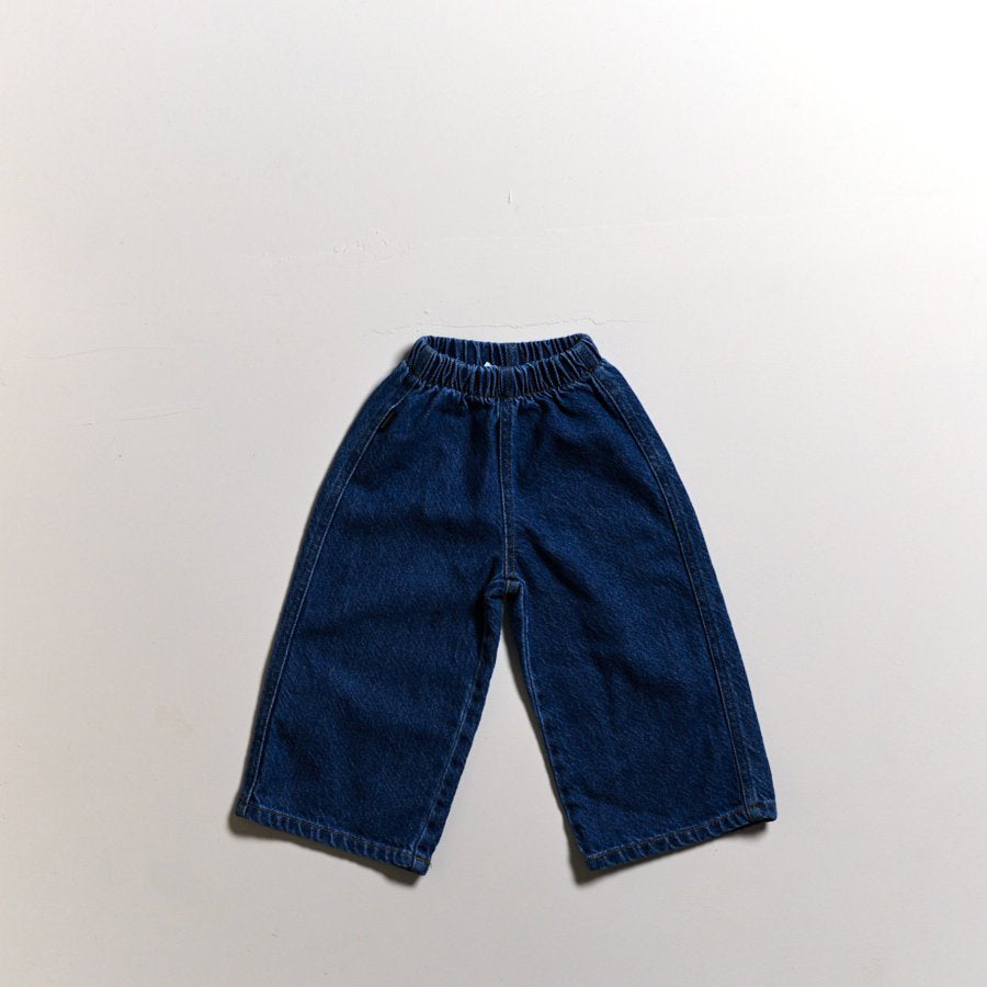 Toddler SP26 Basic Wide Denim Pants (10m-6y) - Denim