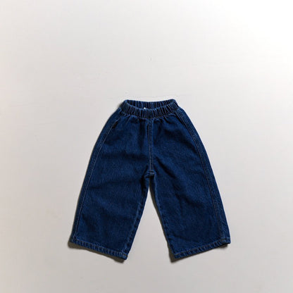 Toddler SP26 Basic Wide Denim Pants (10m-6y) - Denim