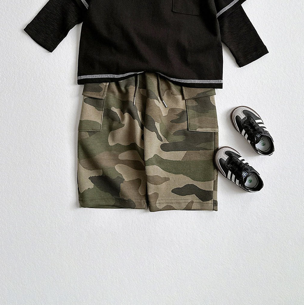 Toddler F26 Cargo Wide Pants (2-9y) - Camouflage