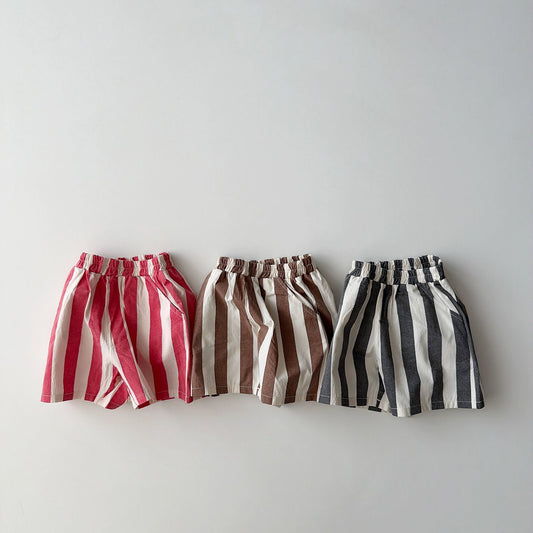 Toddler SS26 Stripe Shorts (1-7y)- 3 Colors