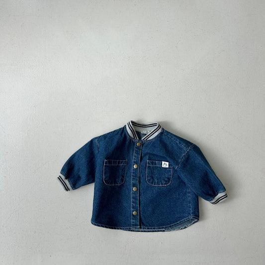 Baby Land Baseball Jacket Shirt (4-15m) - Denim