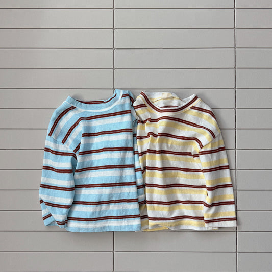 Baby Bella SS26 Summer Stripe Long Sleeve Top (6m-4y) - 2 Colors - AT NOON STORE