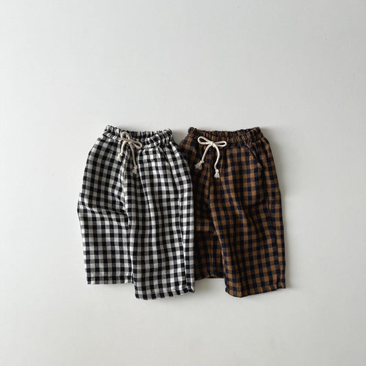 Toddler F24 Gingham Plaid Pull-on Pants (1-6y) - 2 Colors