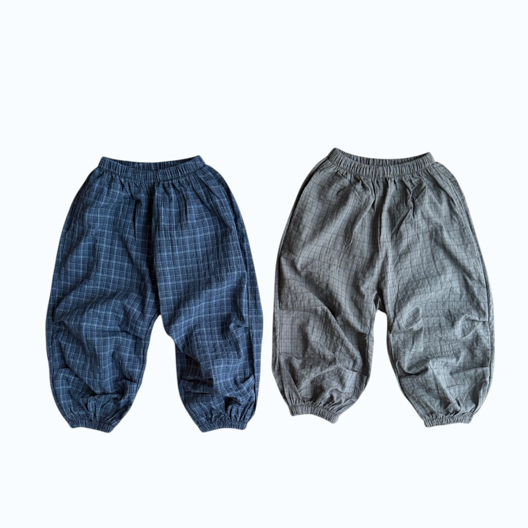 Toddler SS26 Plaid Jogger Pants (3-7y) - 2 Colors - AT NOON STORE