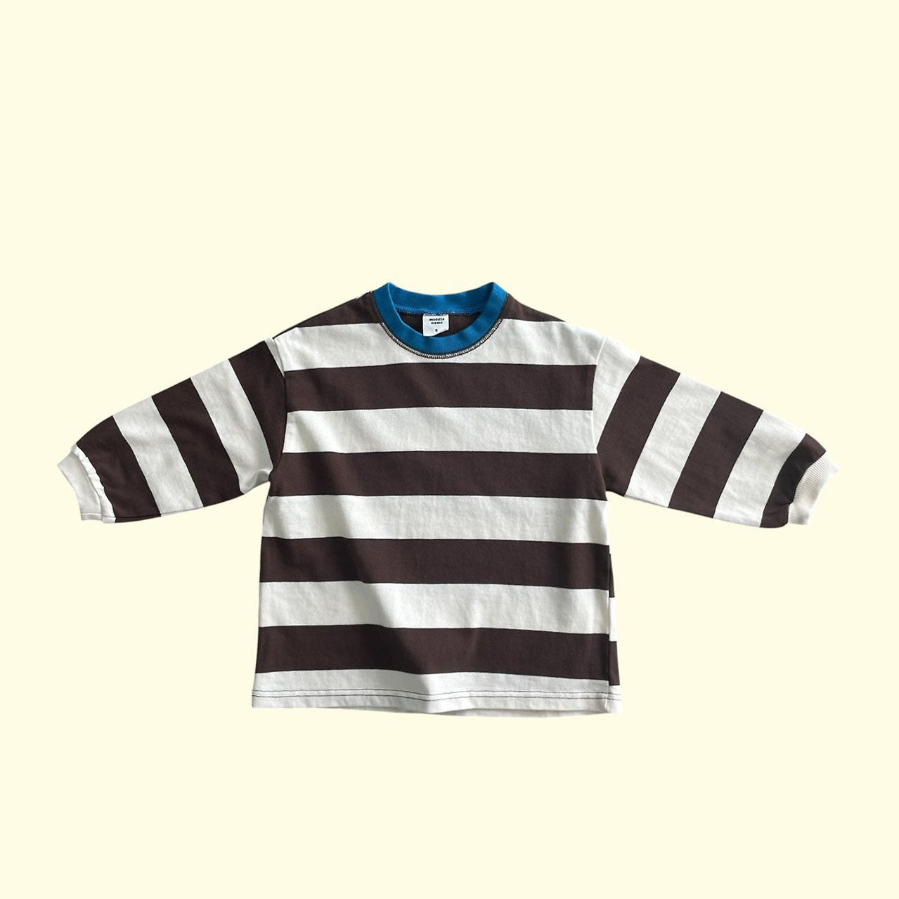 Toddler F26 Bold Stripe Long Sleeve Top (3-9y) -Brown