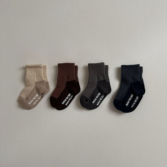 Toddler 4pk Color Block Socks (10-36m)