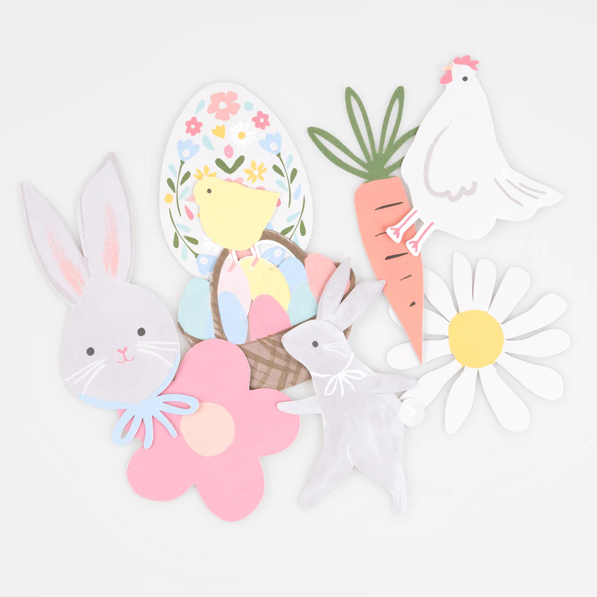 MeriMeri Easter Themed Shaped Stickers Set (25 stickers)