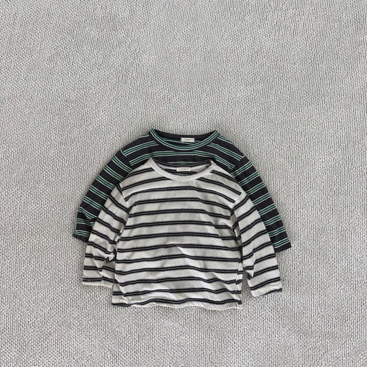 Baby Bella Stripe Long Sleeve Top (6m-4y) - 2 Colors