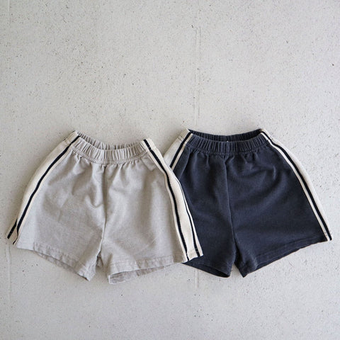 Toddler Side Mesh Tape Cotton Shorts (15m-7y) -2 Colors