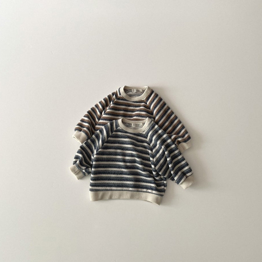 Toddler W25 Stripe Ribbed Knit Sweatshirt (1-6y) - 2 Colors