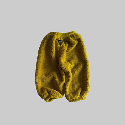Toddler FW26 Sherpa Kangaroo Pocket Hoodie (1-7y) - Mustard