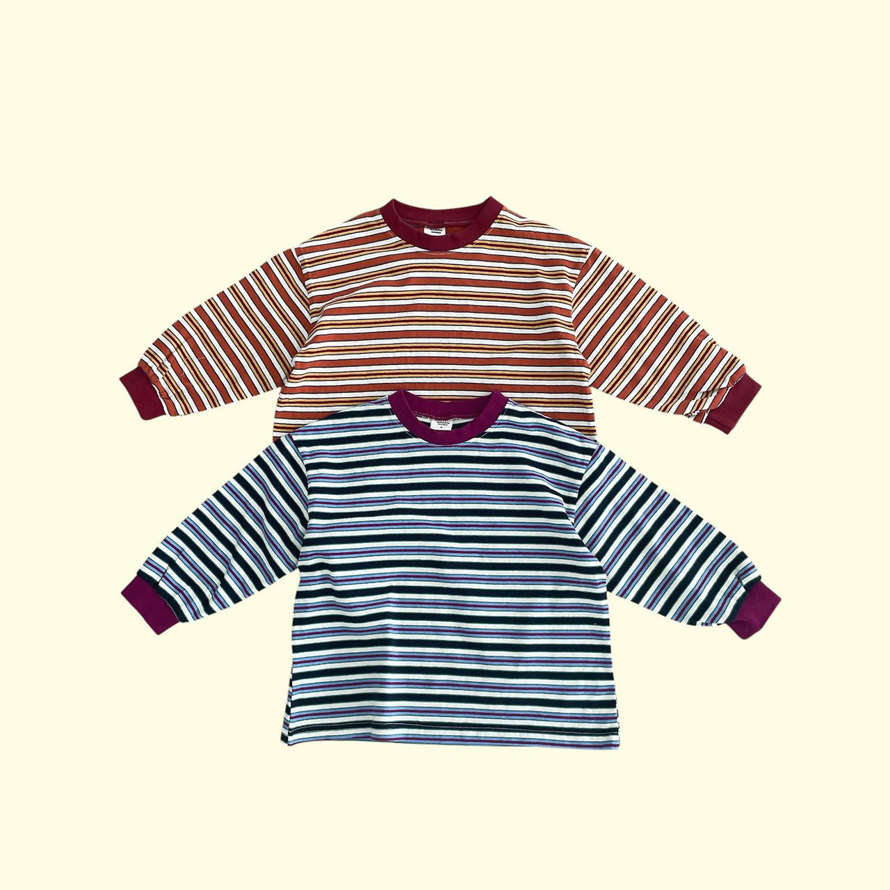 Toddler F26 Retro Stripe Long Sleeve Top (3-9y) - 2 Colors
