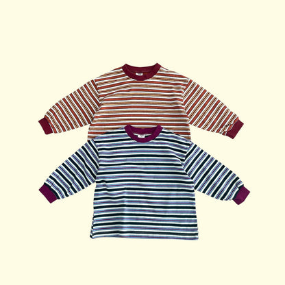 Toddler F26 Retro Stripe Long Sleeve Top (3-9y) - 2 Colors