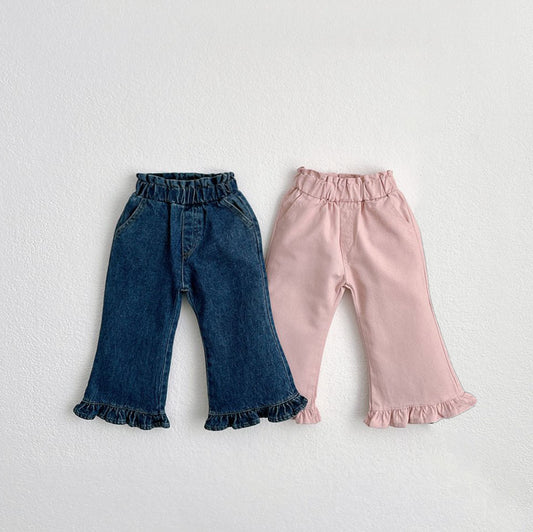 Toddler Frill Hem Pants (1-7y) - 2 Colors