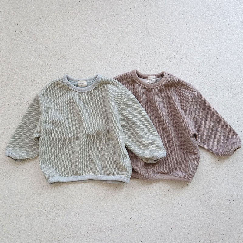 Toddler Textured Washed Cotton Sweatshirt (15m-7y) -2 Colors - AT NOON STORE