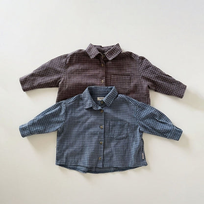Kids F26 Plaid Long Sleeve Shirt (2-8y) - 2 Colors