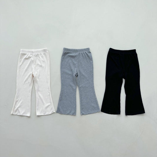 Toddlers Ribbed Flare Pants (2-6y) - 3 Colors - AT NOON STORE