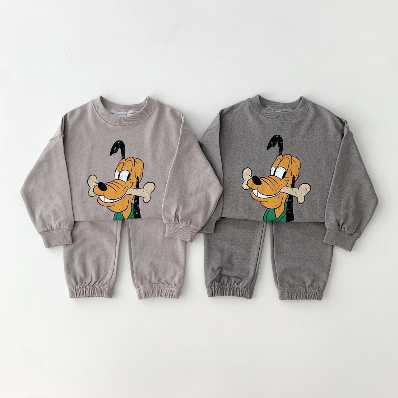 Toddler Pluto Garment-Dyed Sweatshirt and Jogger Pants Set (2-7y) - 2 Colors - AT NOON STORE