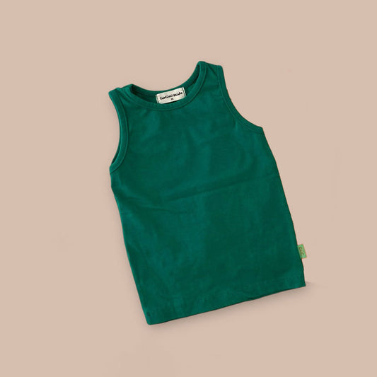 Kids SS25 Basic Sleeveless Top (2-7y) - Green