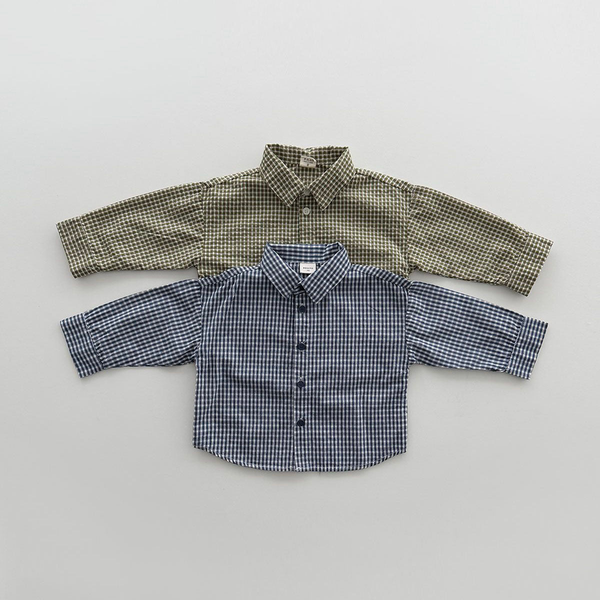 Toddler F26 Bonito Plaid Long Sleeve Shirt (6m-9y) - 2 Colors