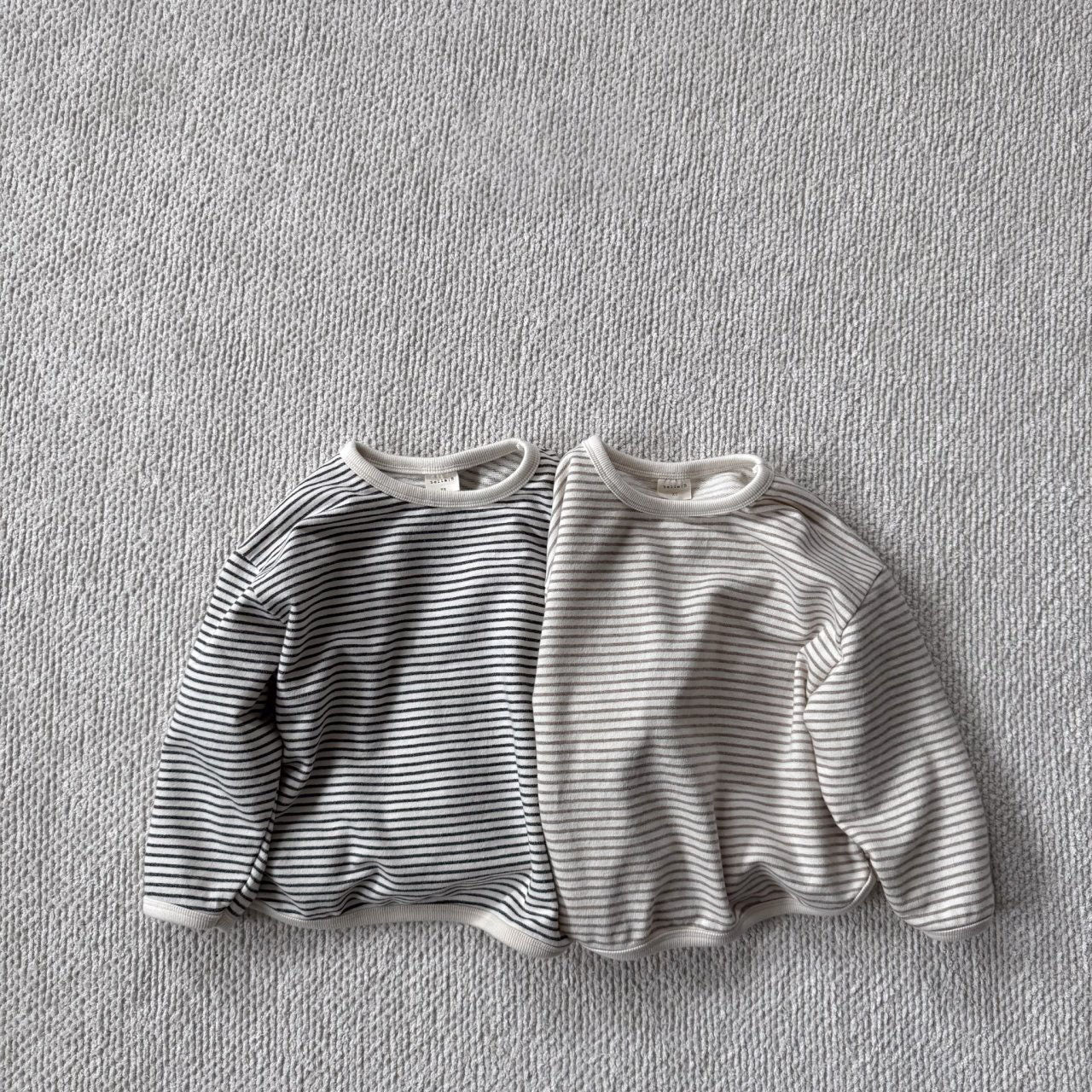 Baby/Toddler Bella F25 Stripe Curved Hem Long Sleeve Top (6m-6y) - 2 Colors - AT NOON STORE
