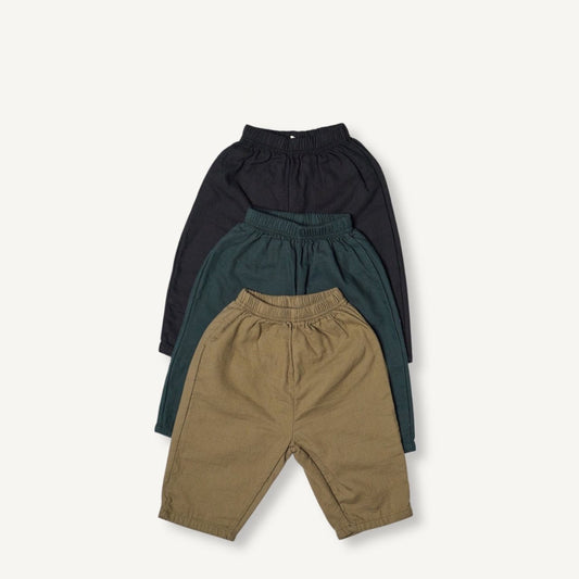Toddler F25 Textured Pull-on Pants (2-8y) - 3 Colors - AT NOON STORE