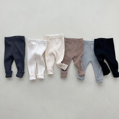 Baby Ribbed Leggings  2 Pack Set  (3-18m) - Black/White - AT NOON STORE