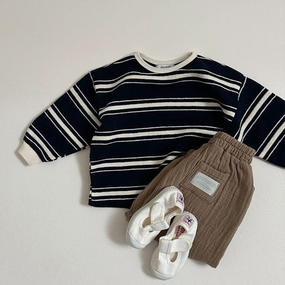 Toddler S25 Stripe Cotton Knit Top (10m-4y) - 3 Colors - AT NOON STORE