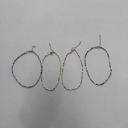 SS25 Multi Color Beaded Necklace - 4 Colors - AT NOON STORE