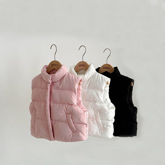 Toddler Warm Puffer Vest (1-7y) - 3 Colors - AT NOON STORE